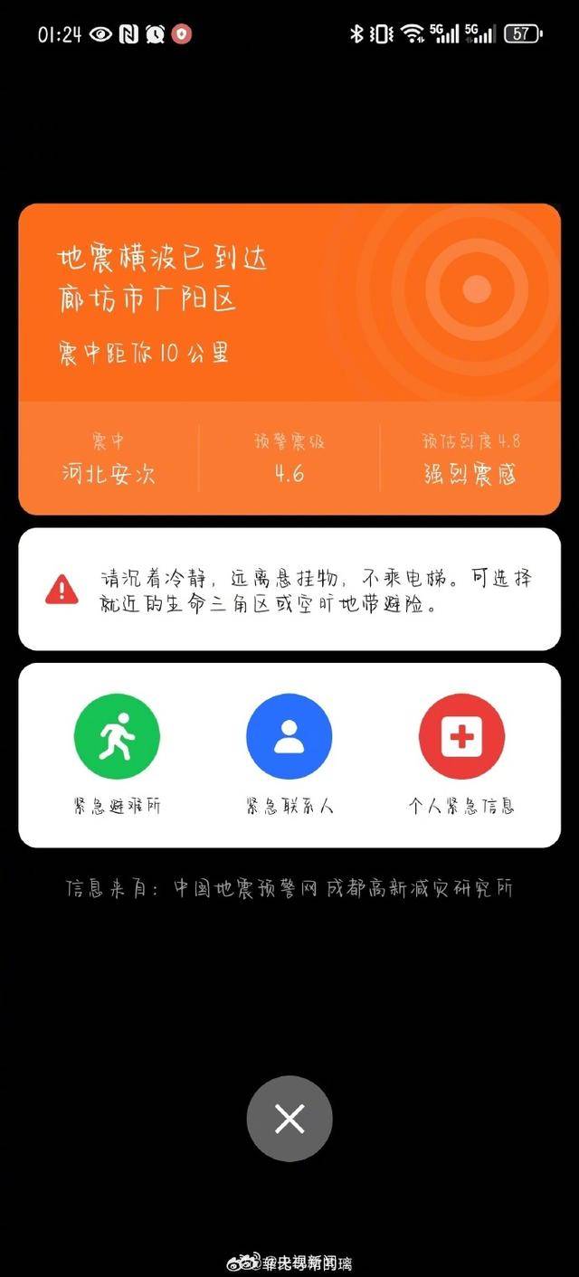 半夜地震手机突然大叫<strong></p>
<p>洛奇币</strong>，手机预警真管用，超25万人收到了