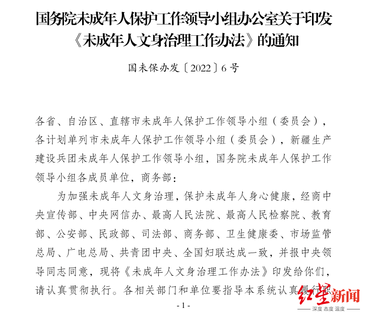 洛阳发布告知书<strong></p>
<p>w币</strong>，禁止向未成年人提供文身服务，当地多家文身店先问年龄后服务