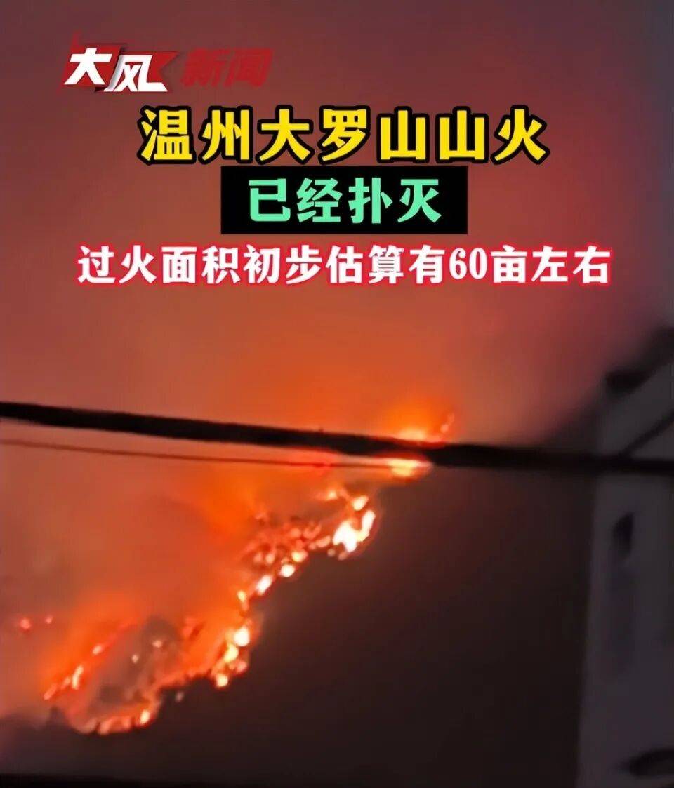 温州大罗山发生火情<strong></p>
<p>吉祥如意币</strong>,“火势很大,一直持续到晚上”, 应急管理局:无人员伤亡,原因正在调查中
