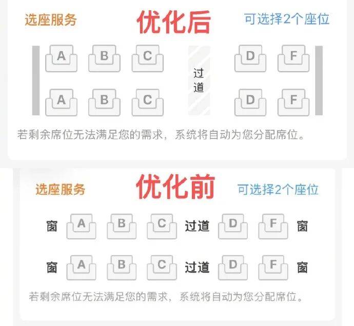 12306选座界面“窗”字没了，变成一竖线，最新回应